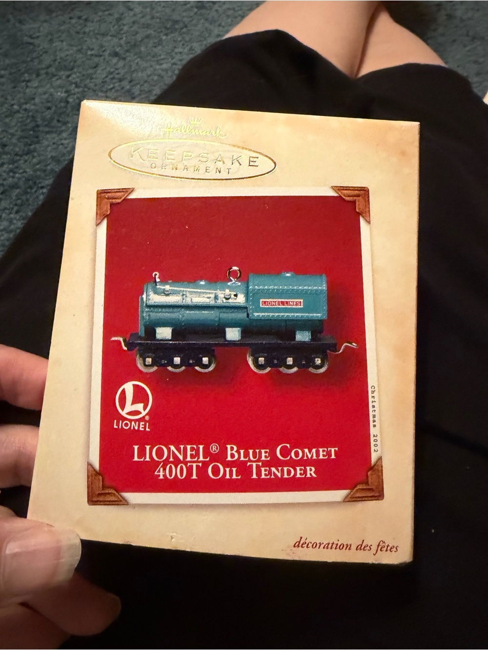 Hallmark Keepsake Lionel Blue Comet 400T Oil Tender Ornament